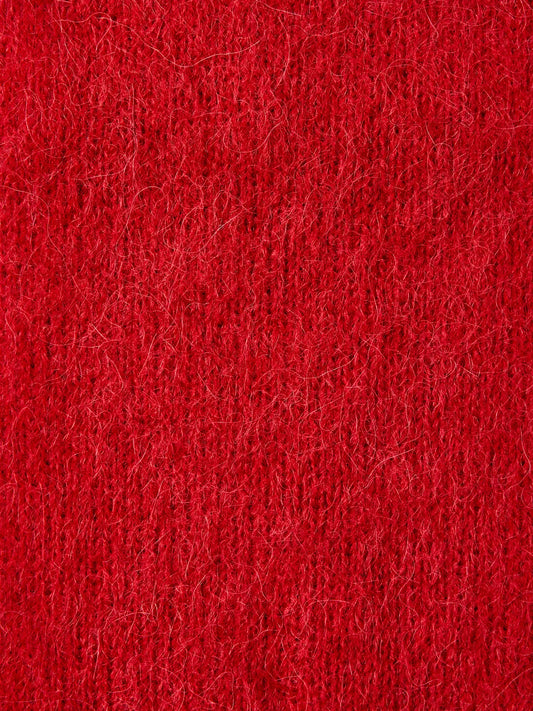 Fiona alpaca blend scarf Equestrian red