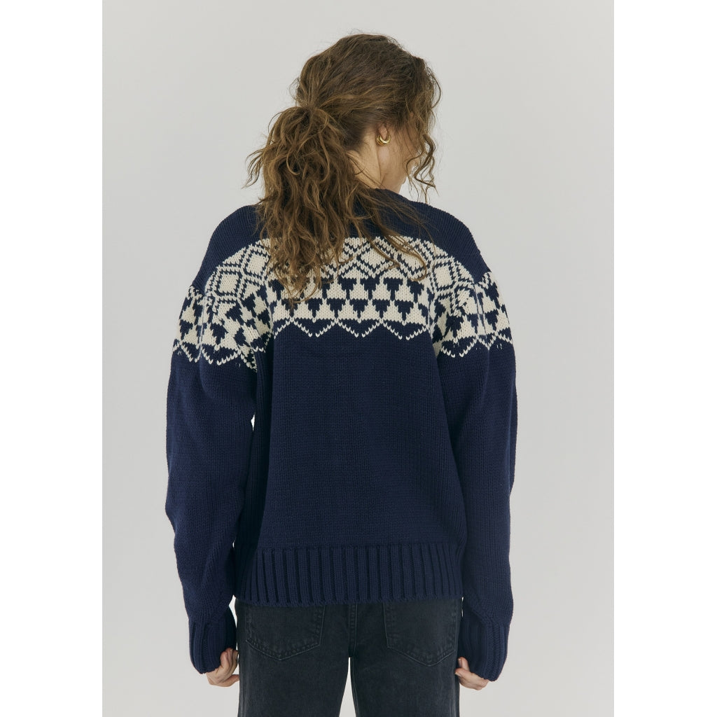 Fair knit cardigan Navy