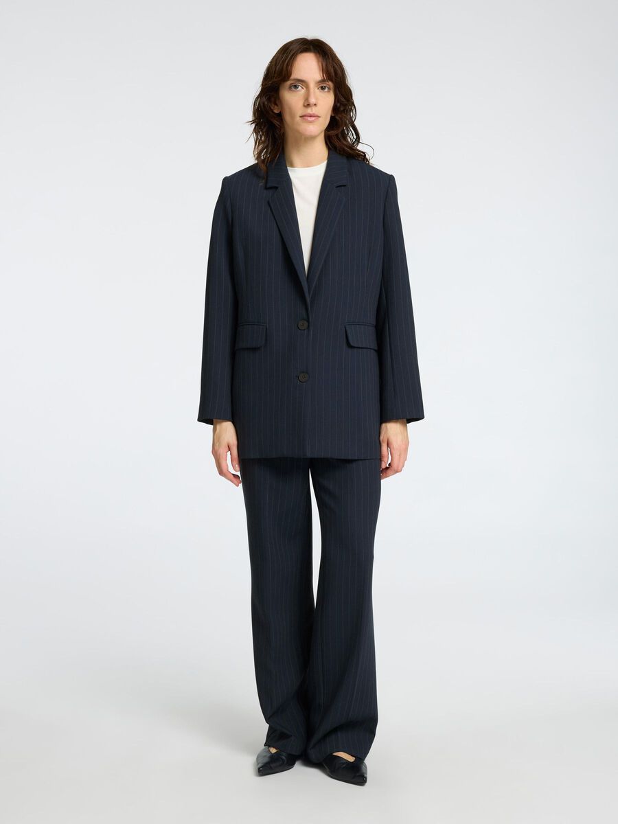 Relaxed blazer pin stripe
