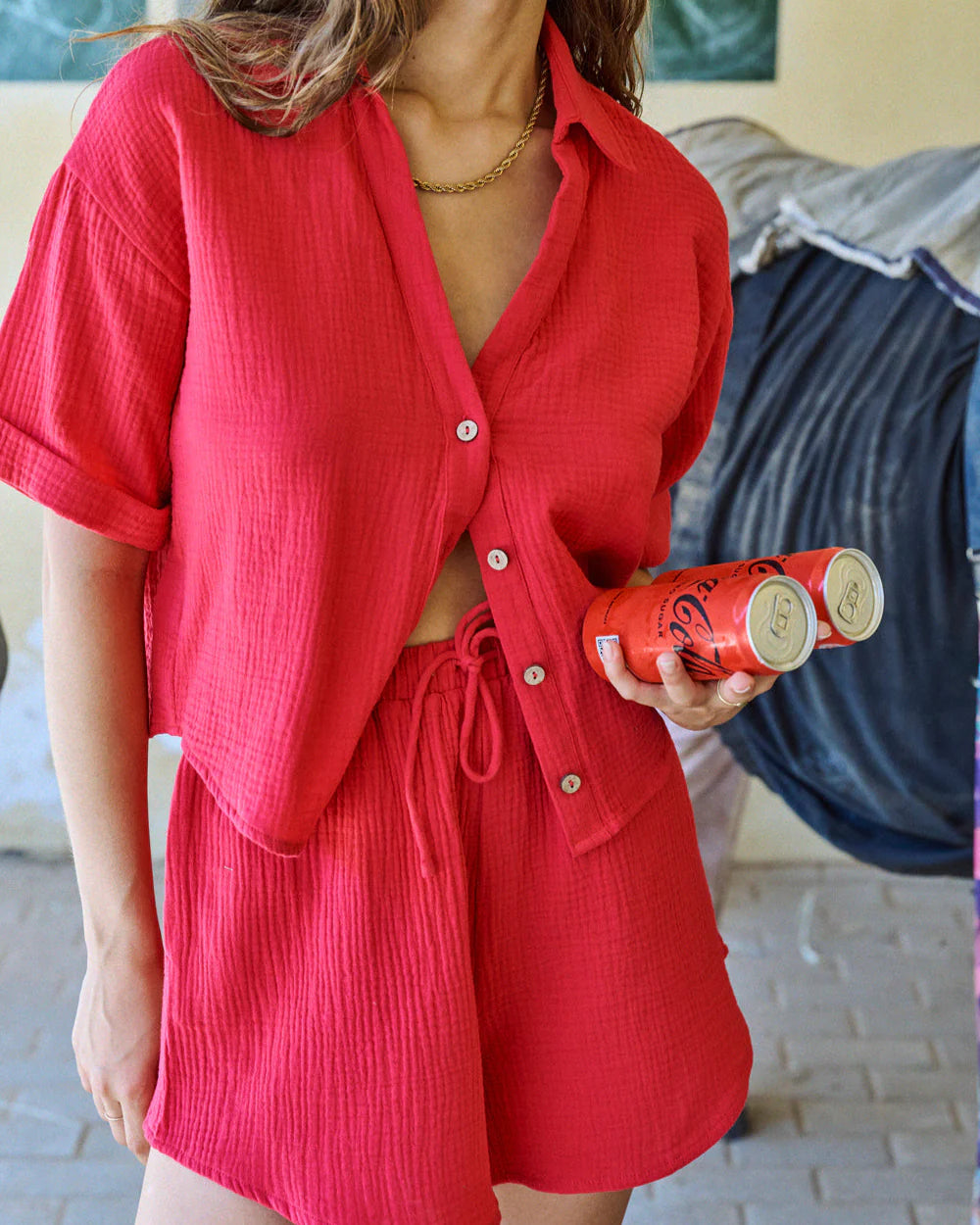 Blouse Cavane Framboise