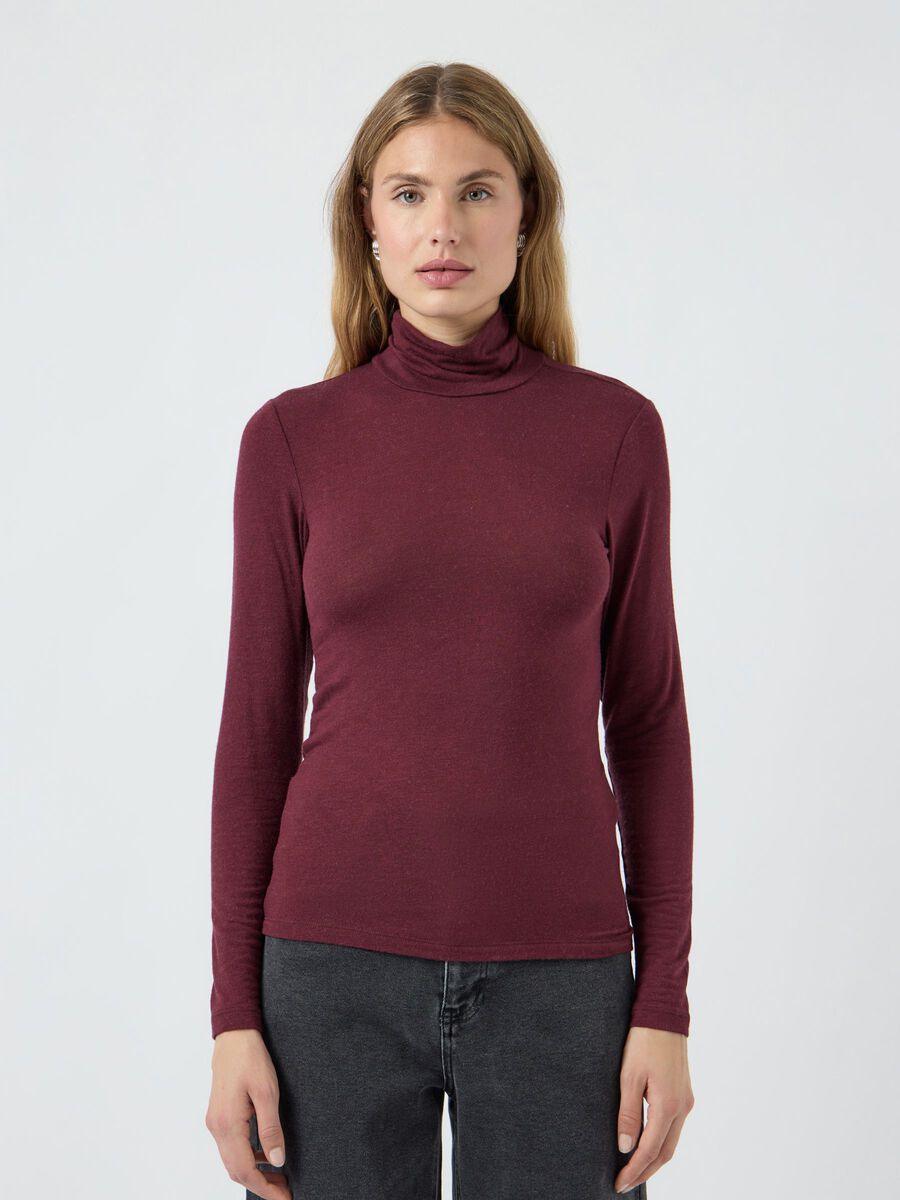 Woola LS high neck top Port royale