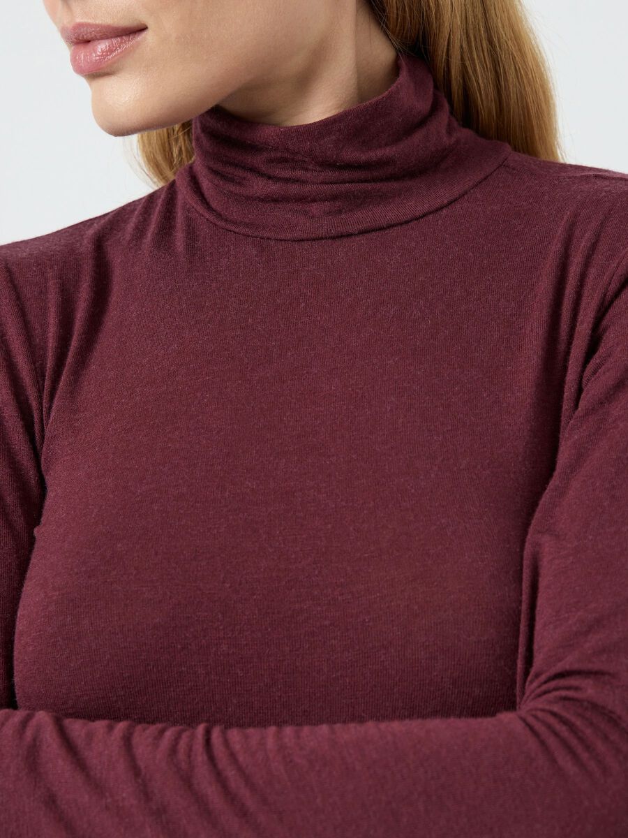 Woola LS high neck top Port royale