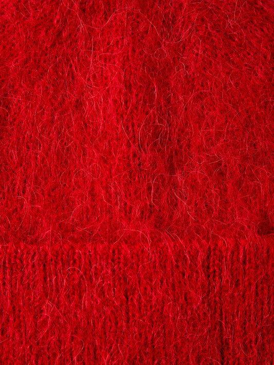 Fiona alpaca blend beanie Equestrian red