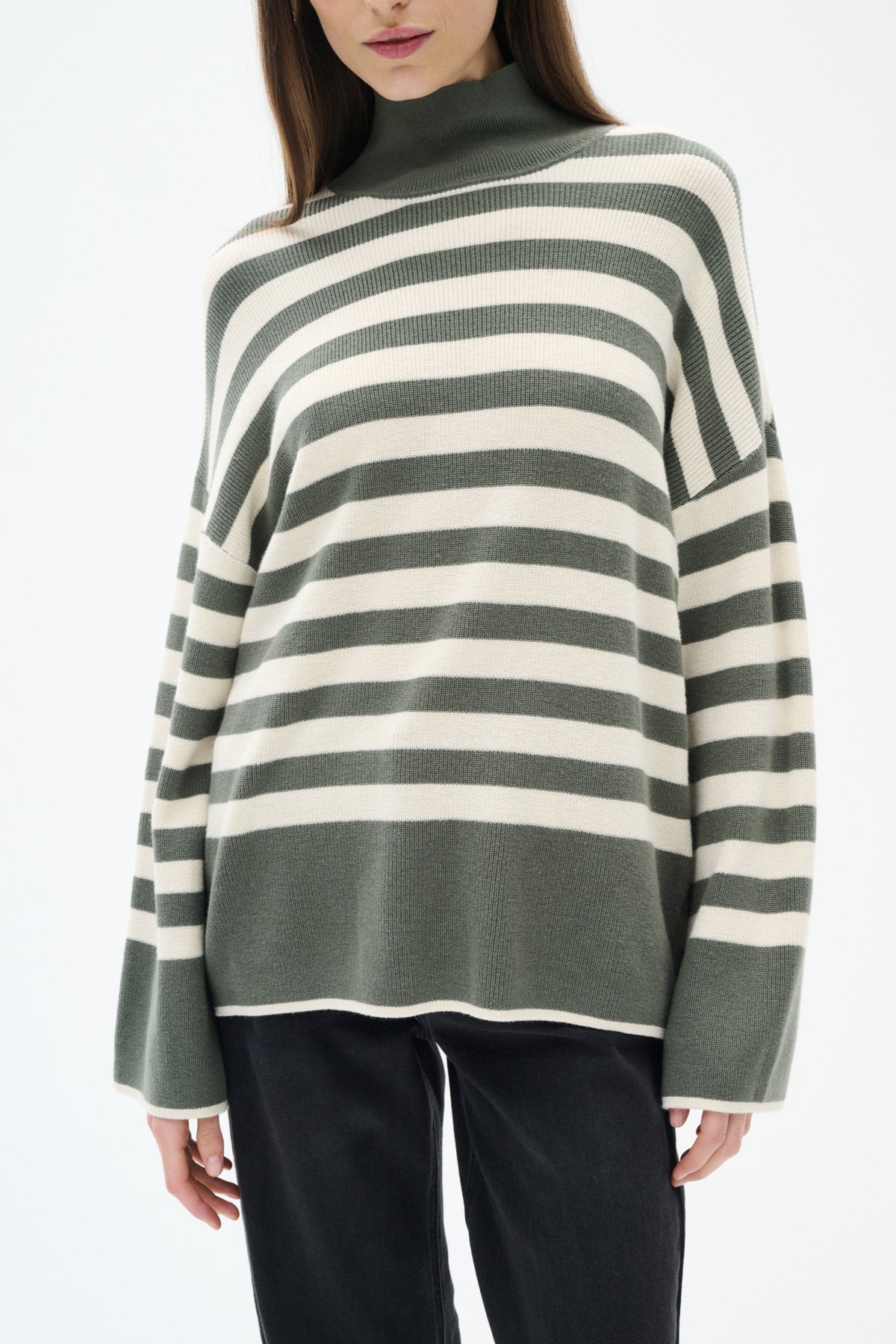 Gitte pullover Agave stripe