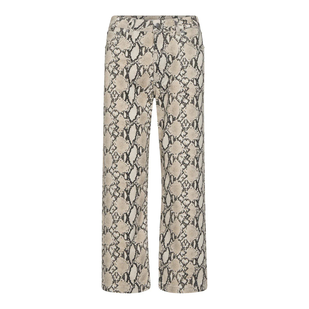 Snake crop pants Bone