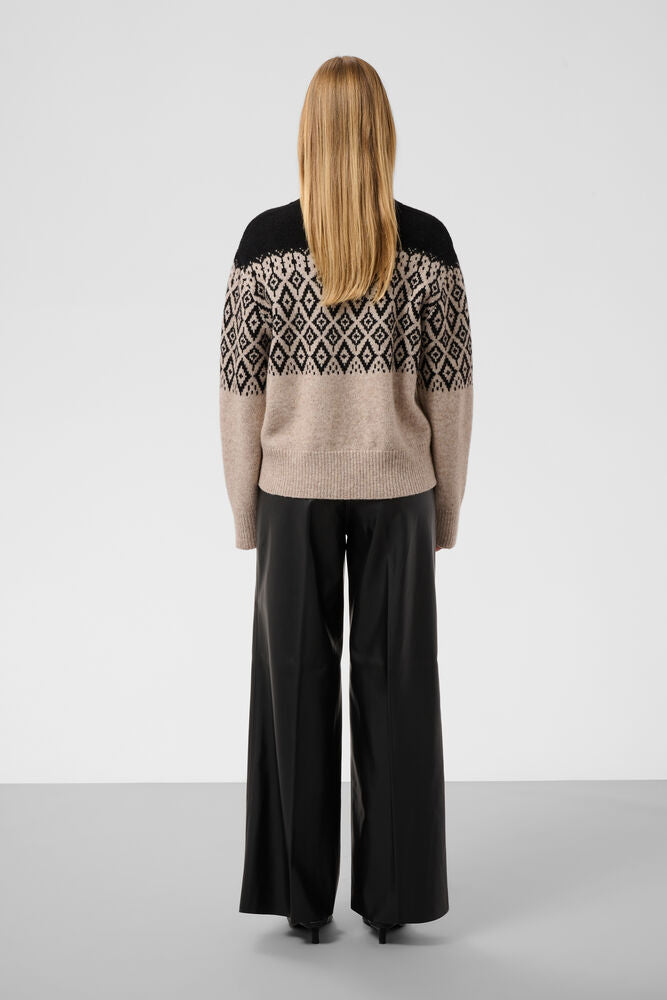 Kaylee wide long pants Black
