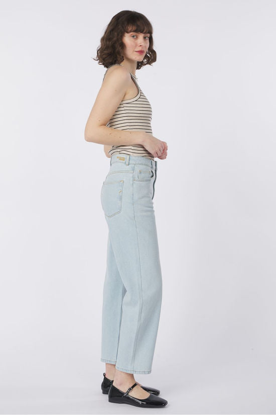 Kate-Alice HW straight jeans Sky blue jeans