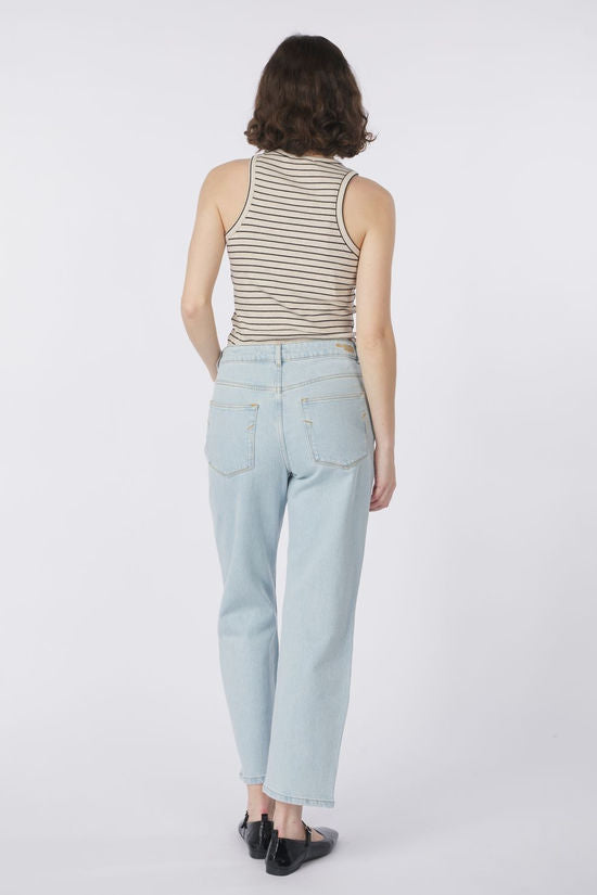 Kate-Alice HW straight jeans Sky blue jeans