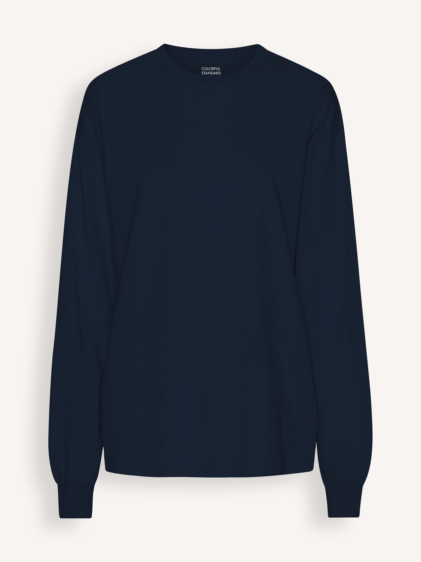Oversized organic LS T-shirt Navy blue