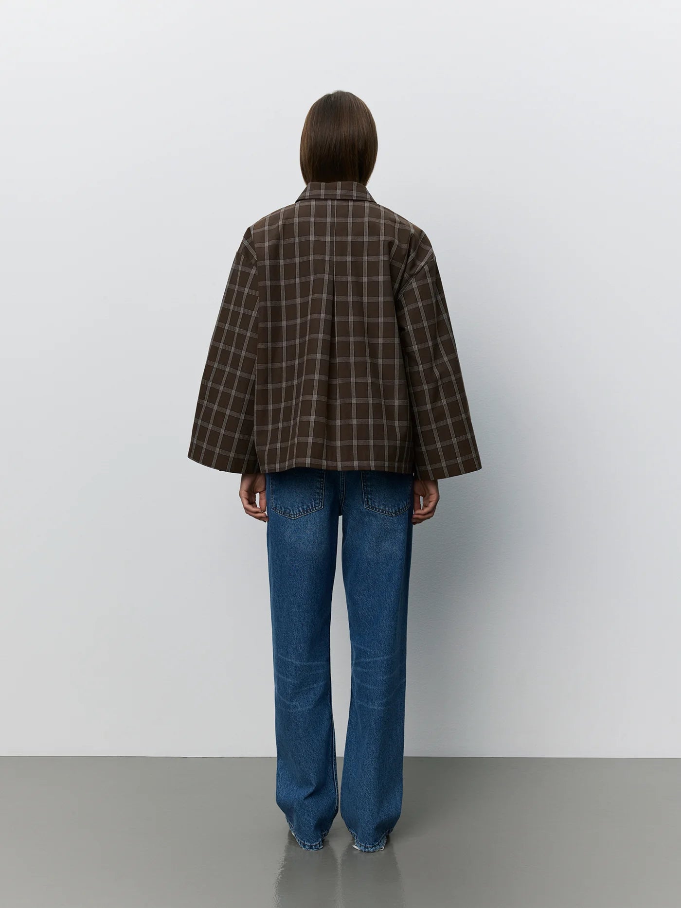 Agatha check jacket Brown Check
