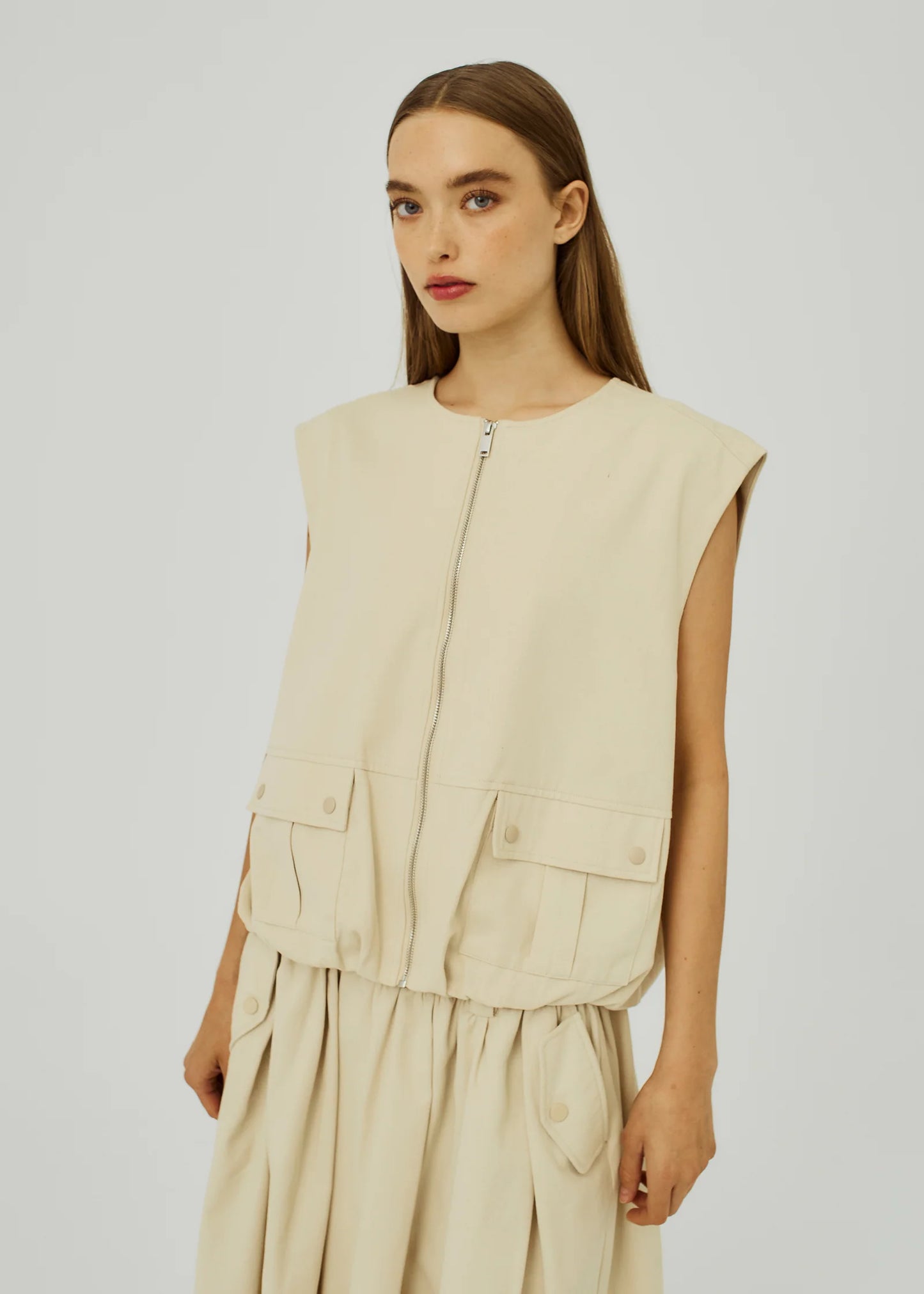 Camins waistcoat Ivory