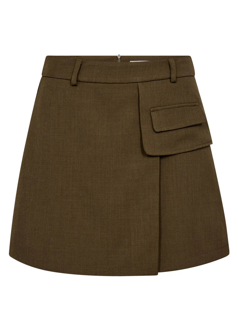 Luna pocket skirt Military olive