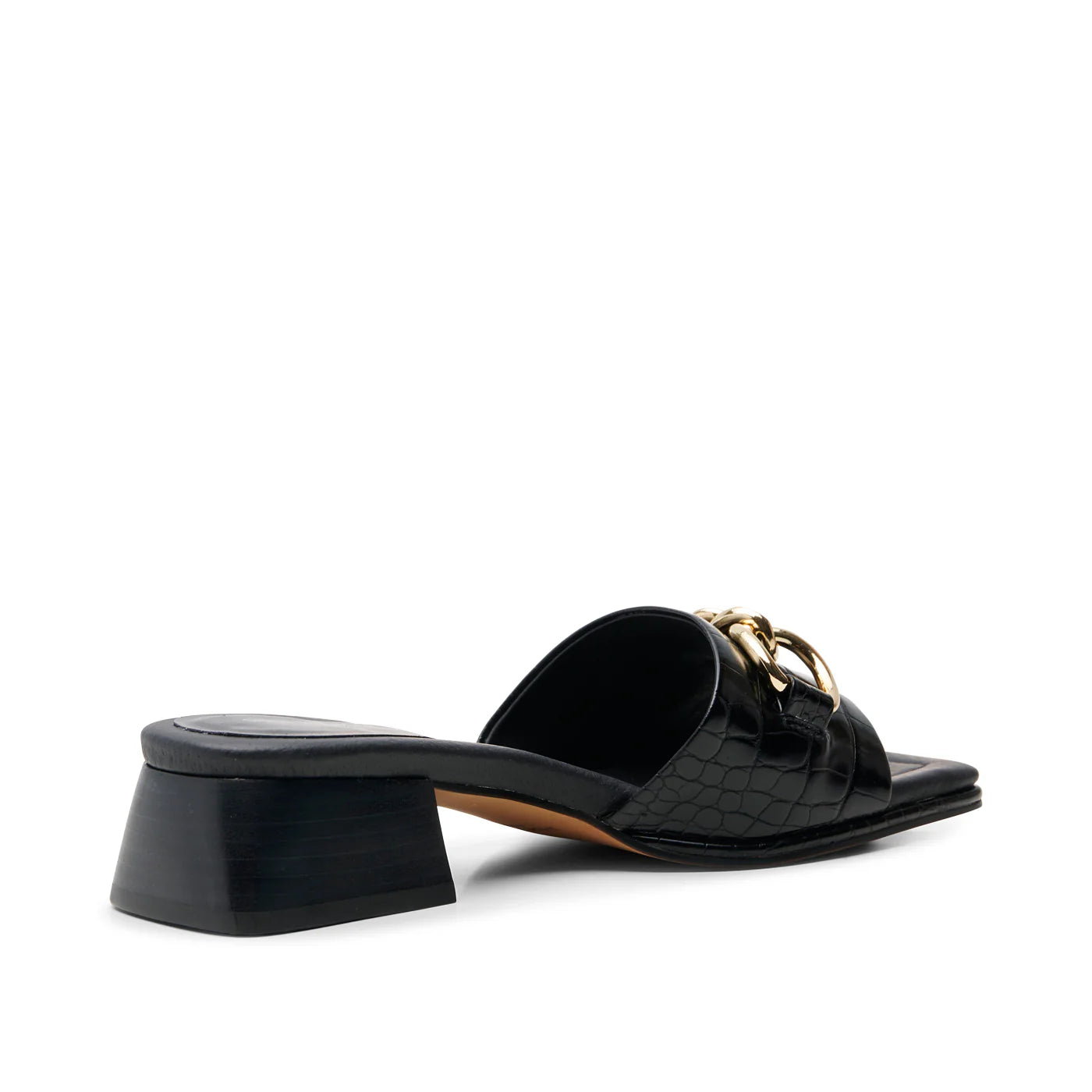 Colette trim mule Black