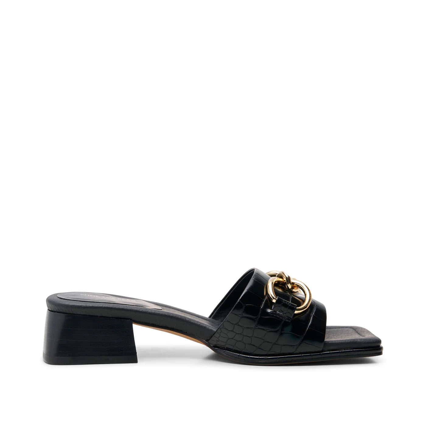 Colette trim mule Black
