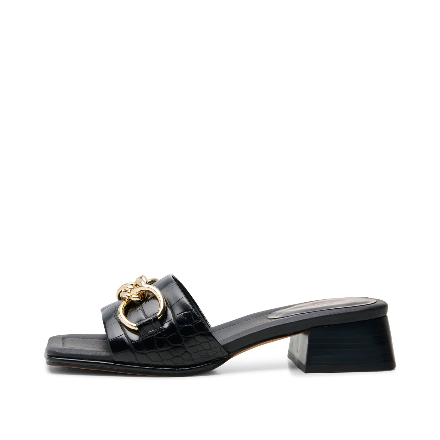 Colette trim mule Black