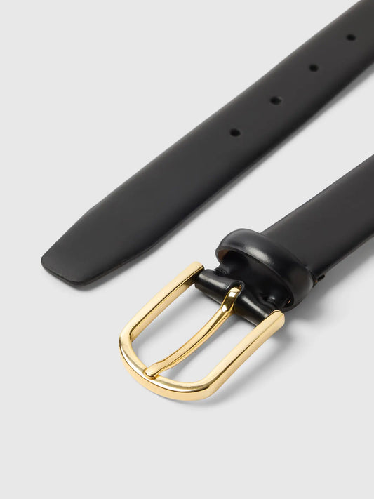 Fiona leather belt Black