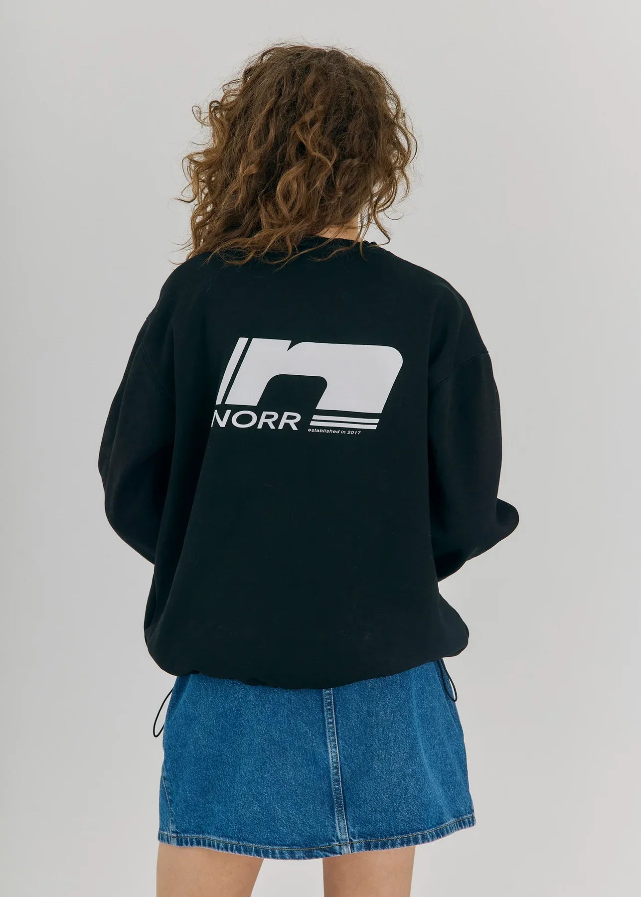 Daphine sweat top Black/ white