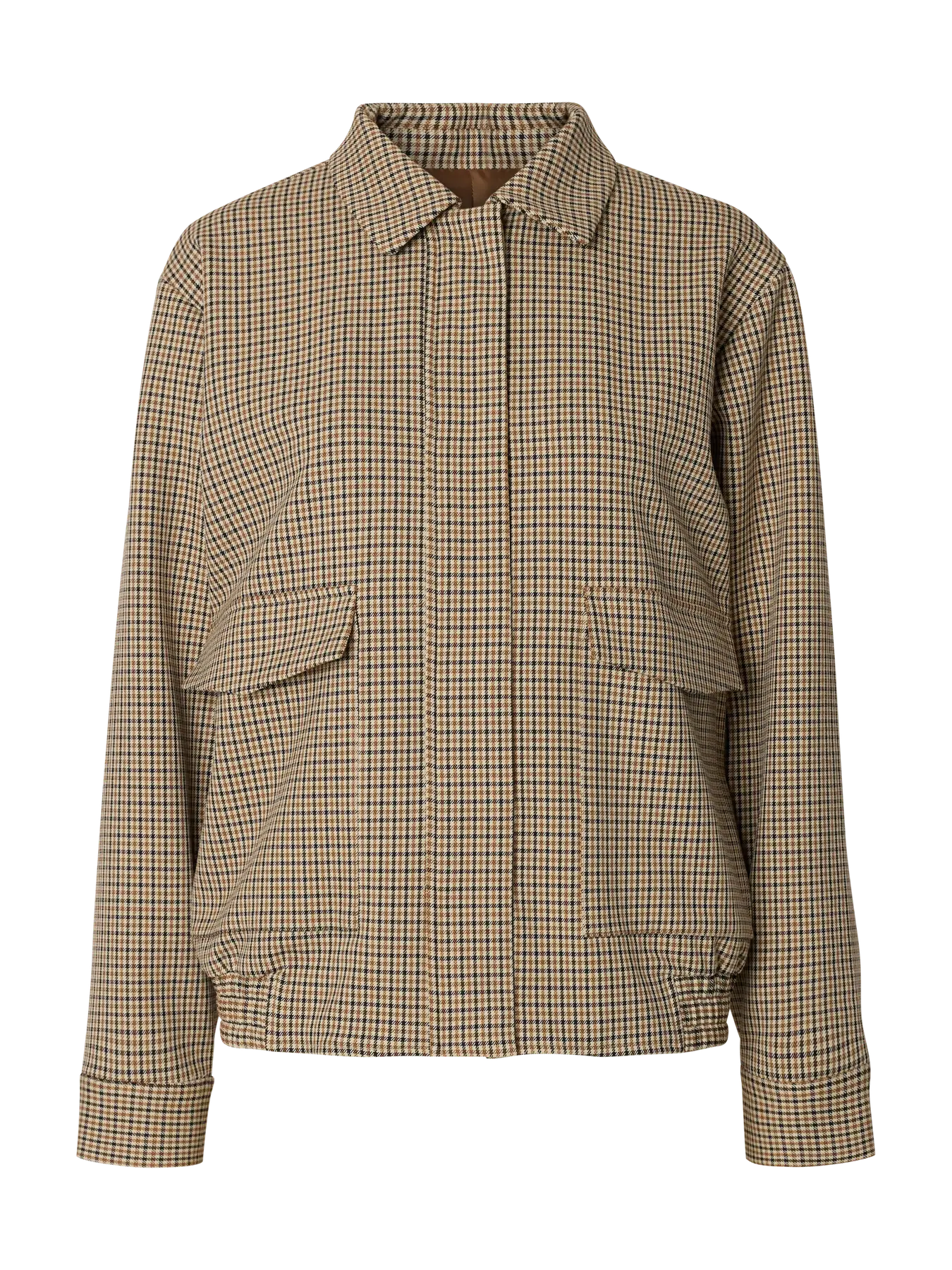 Elara relaxed bomber jacket Monks robe/ checks
