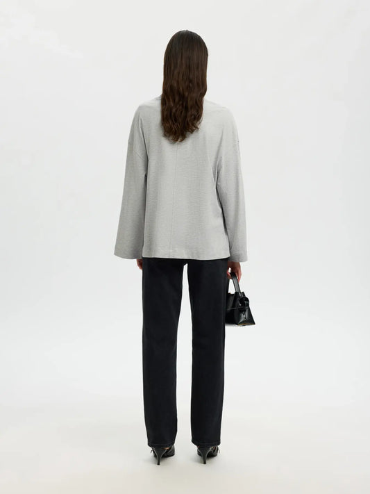 Colwoman Oversized Tee Light Grey Melange