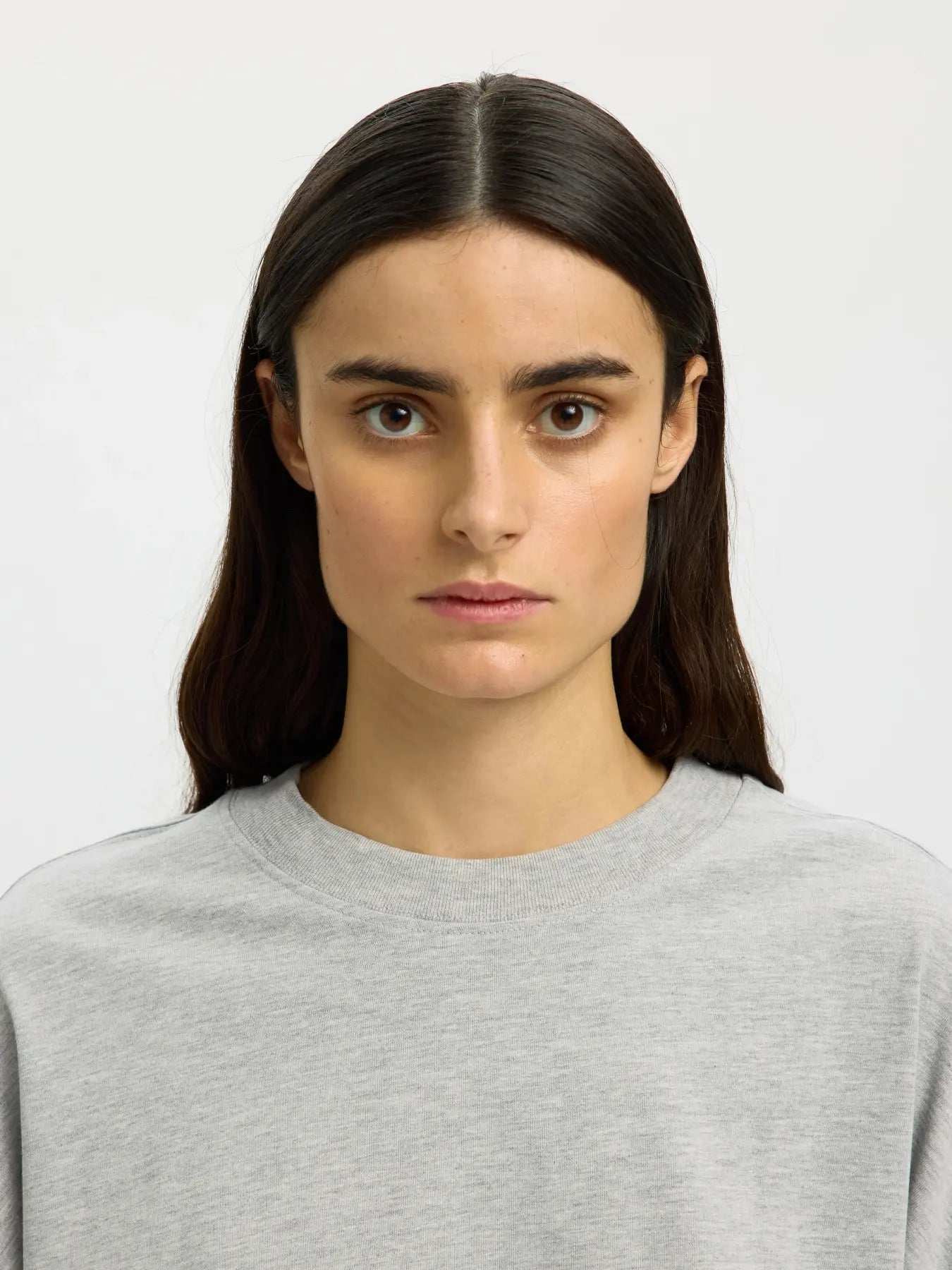 Colwoman Oversized Tee Light Grey Melange