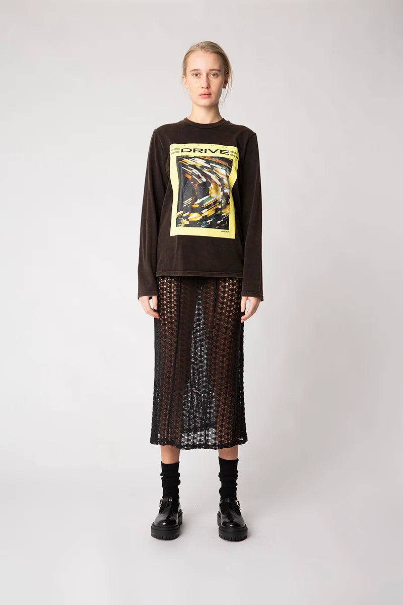 Tiffany LS tee Washed black