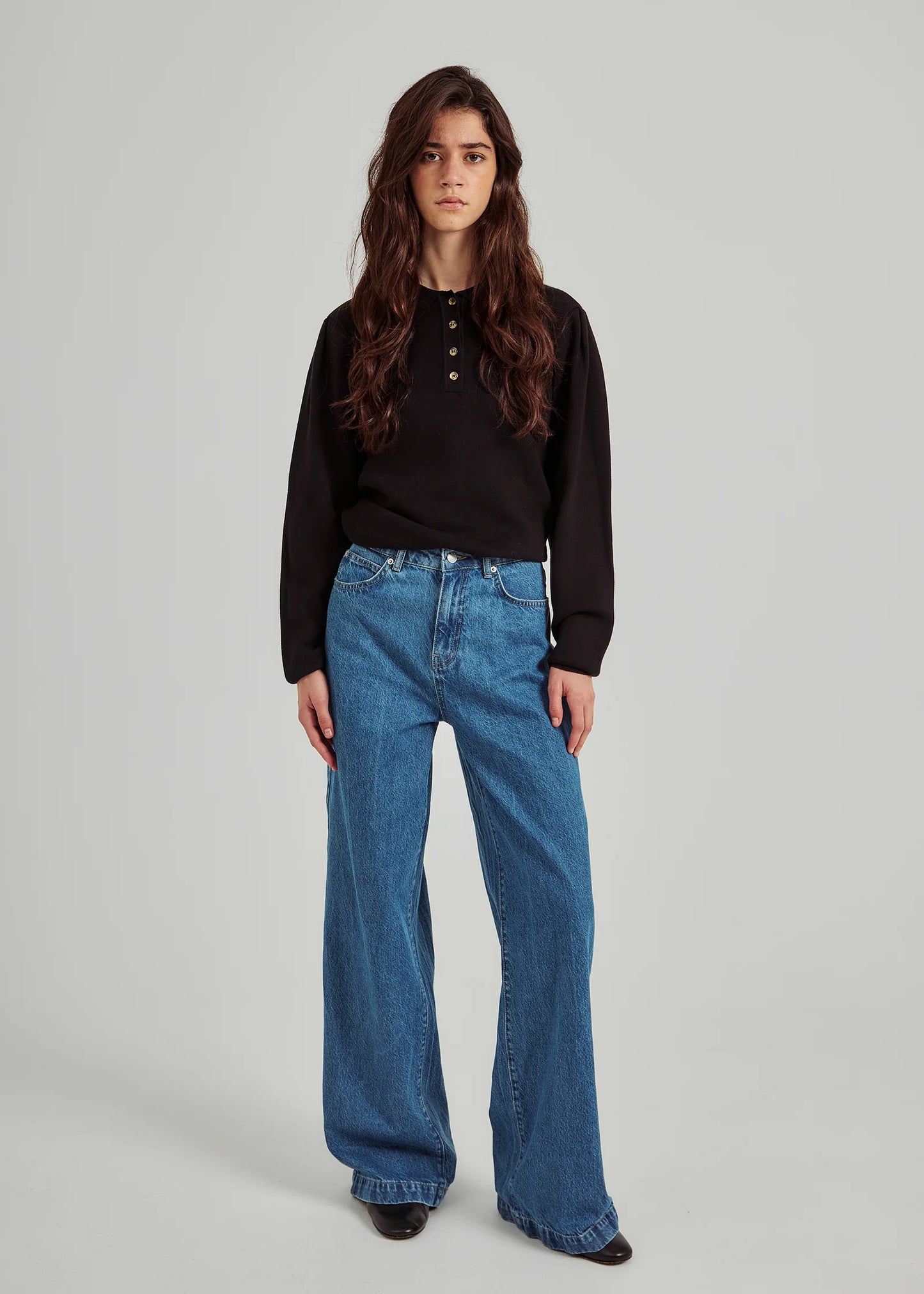 Kenzie Wide Jeans Medium Blue