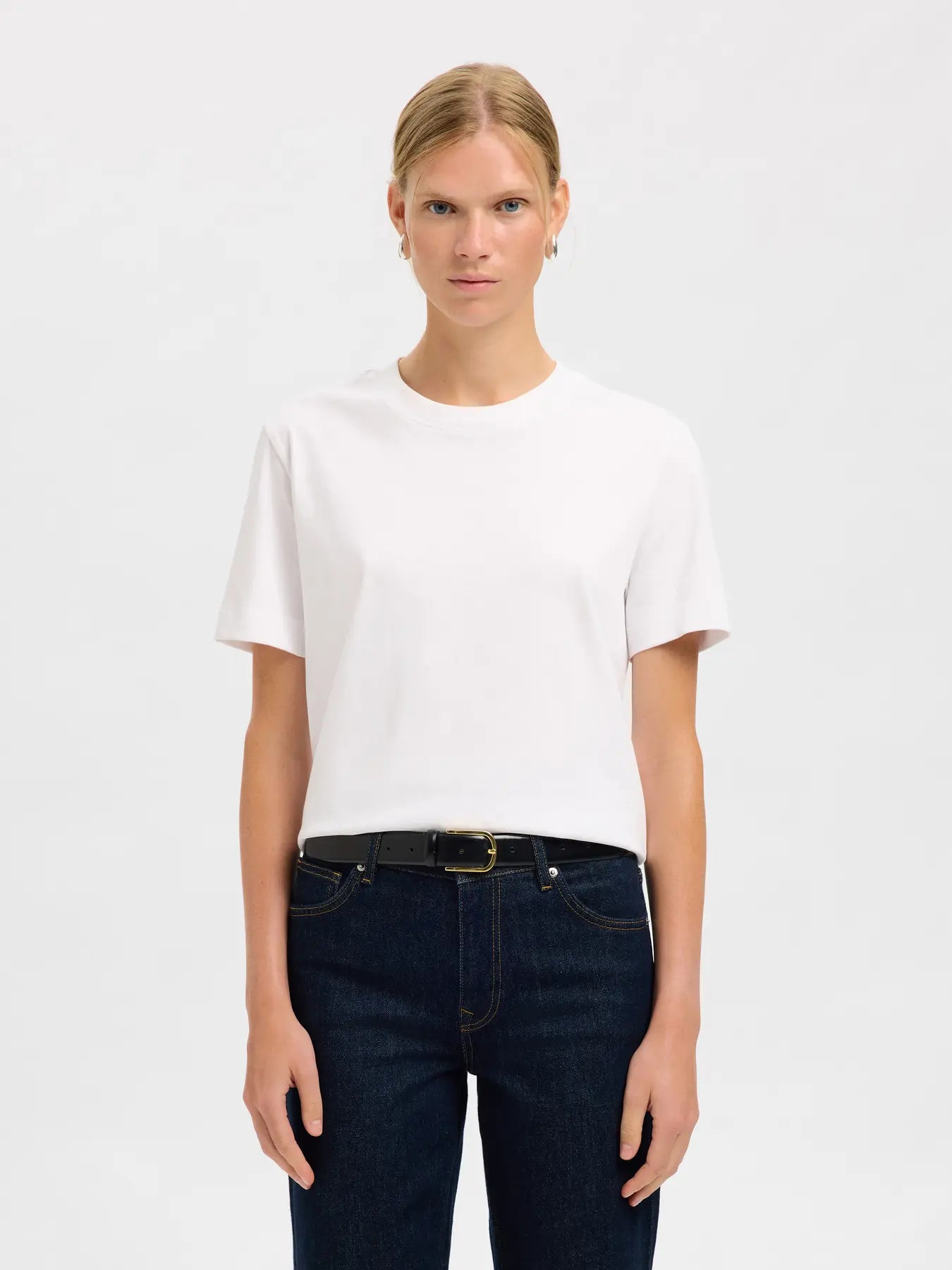 Fiona leather belt Black