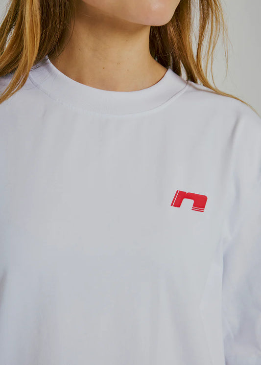 Sanda tee White/ Red