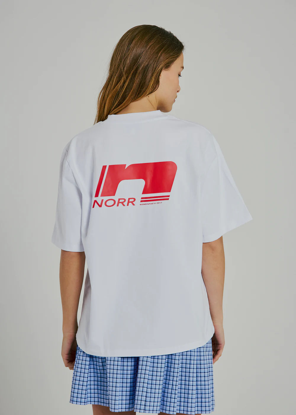 Sanda tee White/ Red