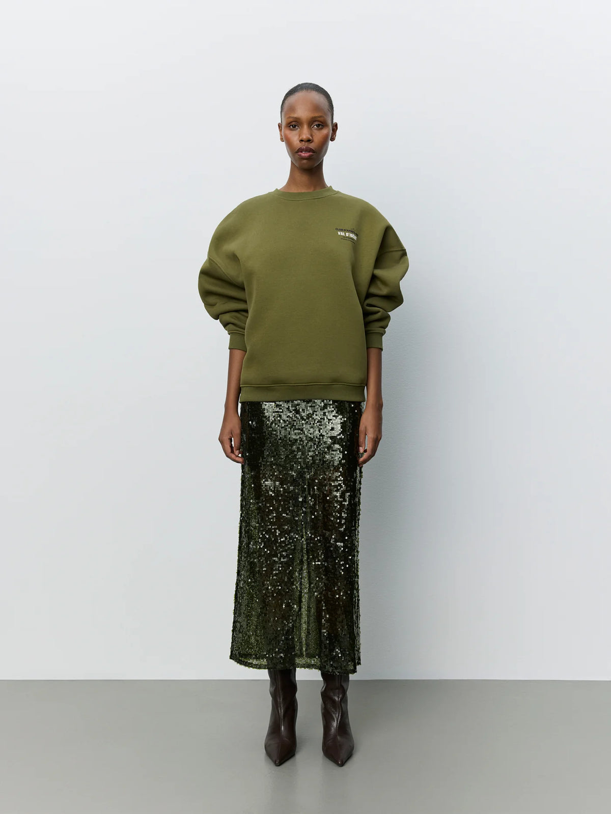 Paro oversize sweatshirt Olive green