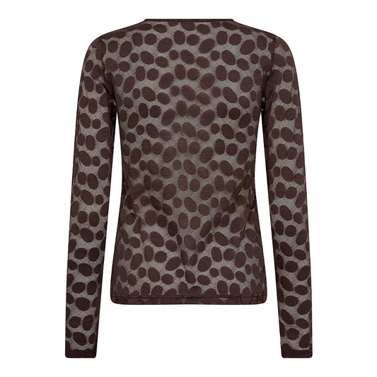 Penola o-neck blouse Brown
