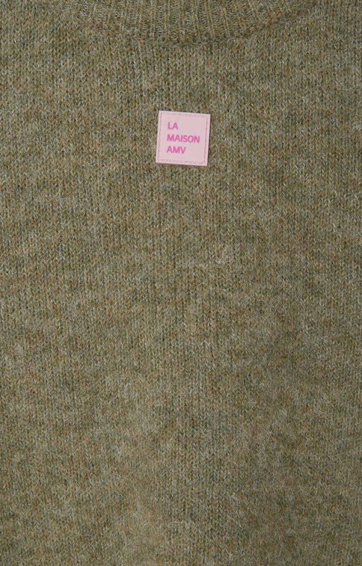 Pull ample col bateau + logo Leza
