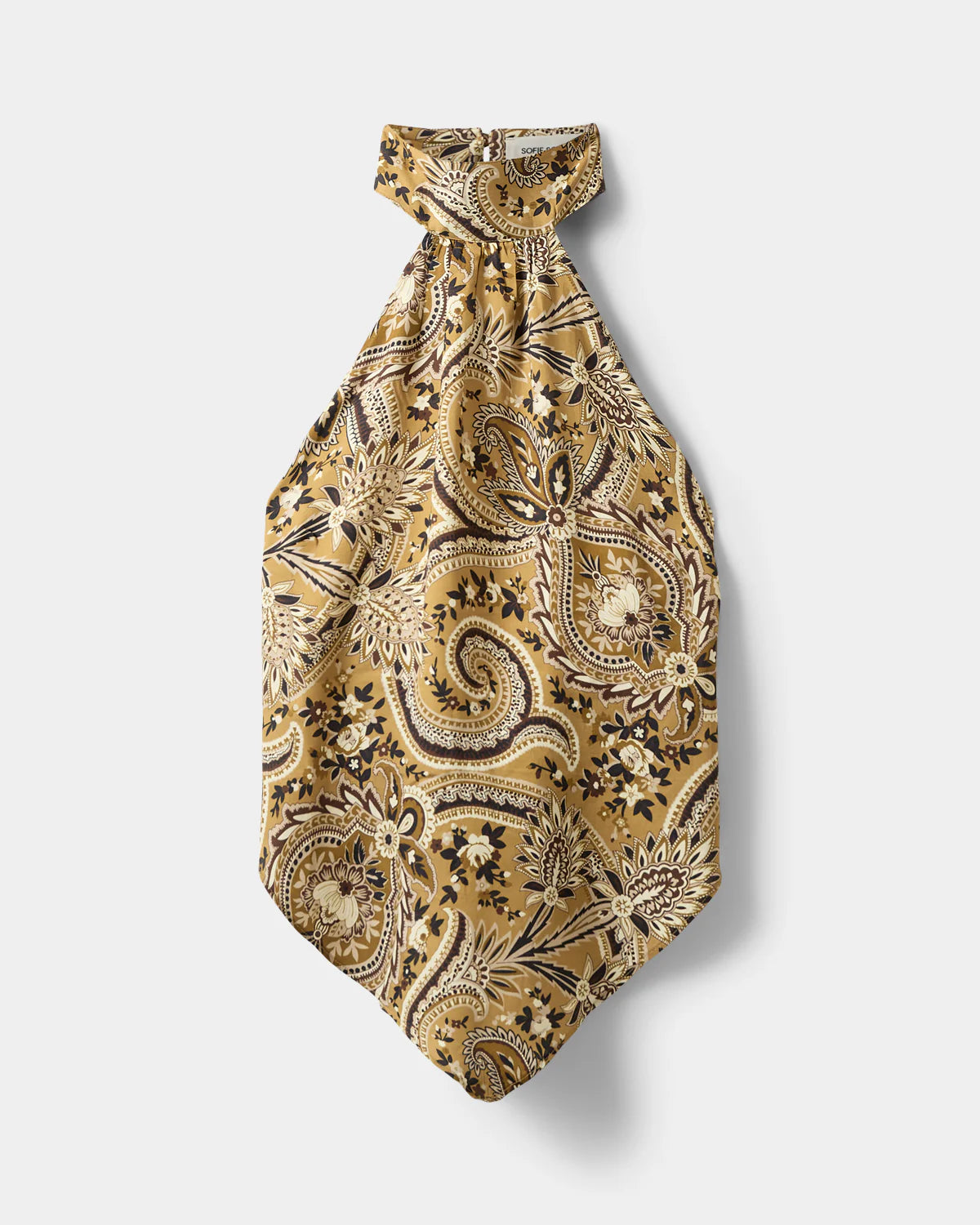 Rae Paisley halterneck Bronze