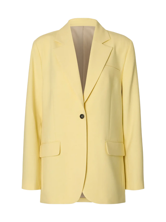 Rita oversized blazer Italian straw/ melange