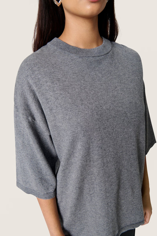 Sanja pullover SS Grey melange