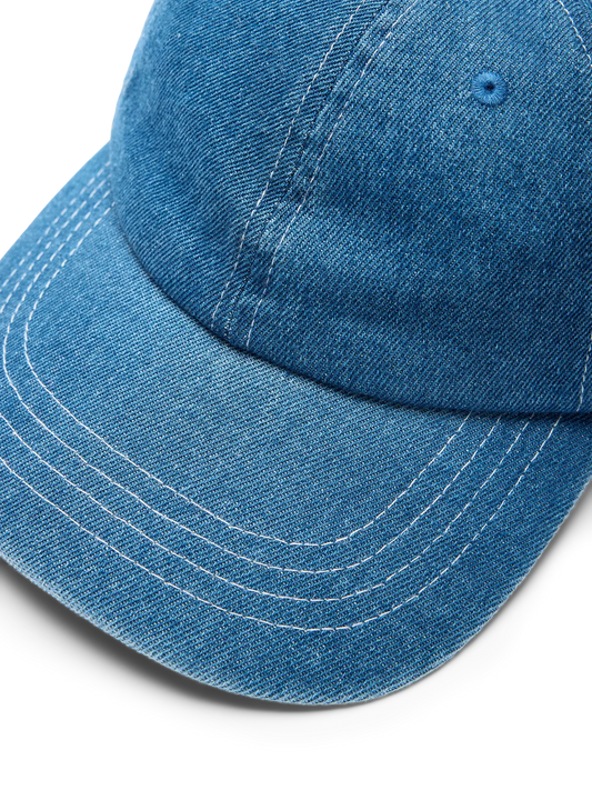 Winny denim logo cap Medium blue denim