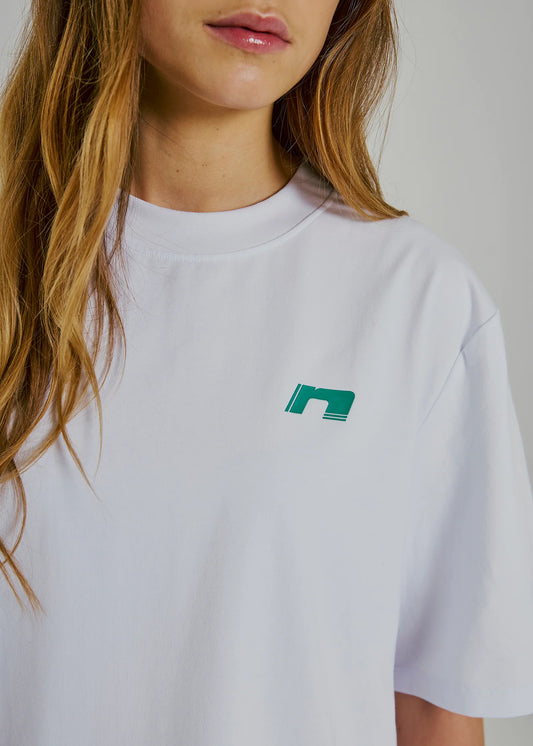 Sanda Tee Light blue/Green