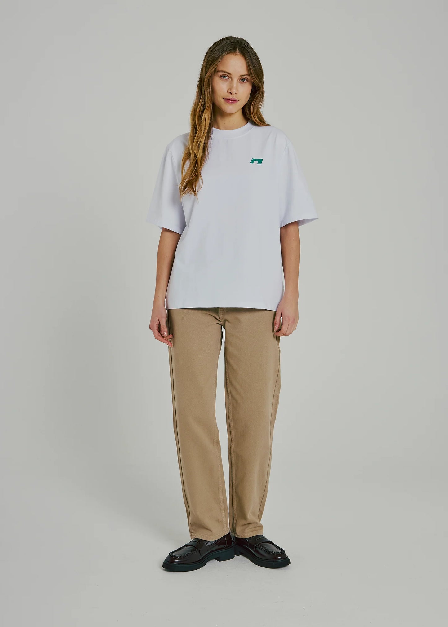Sanda Tee Light blue/Green