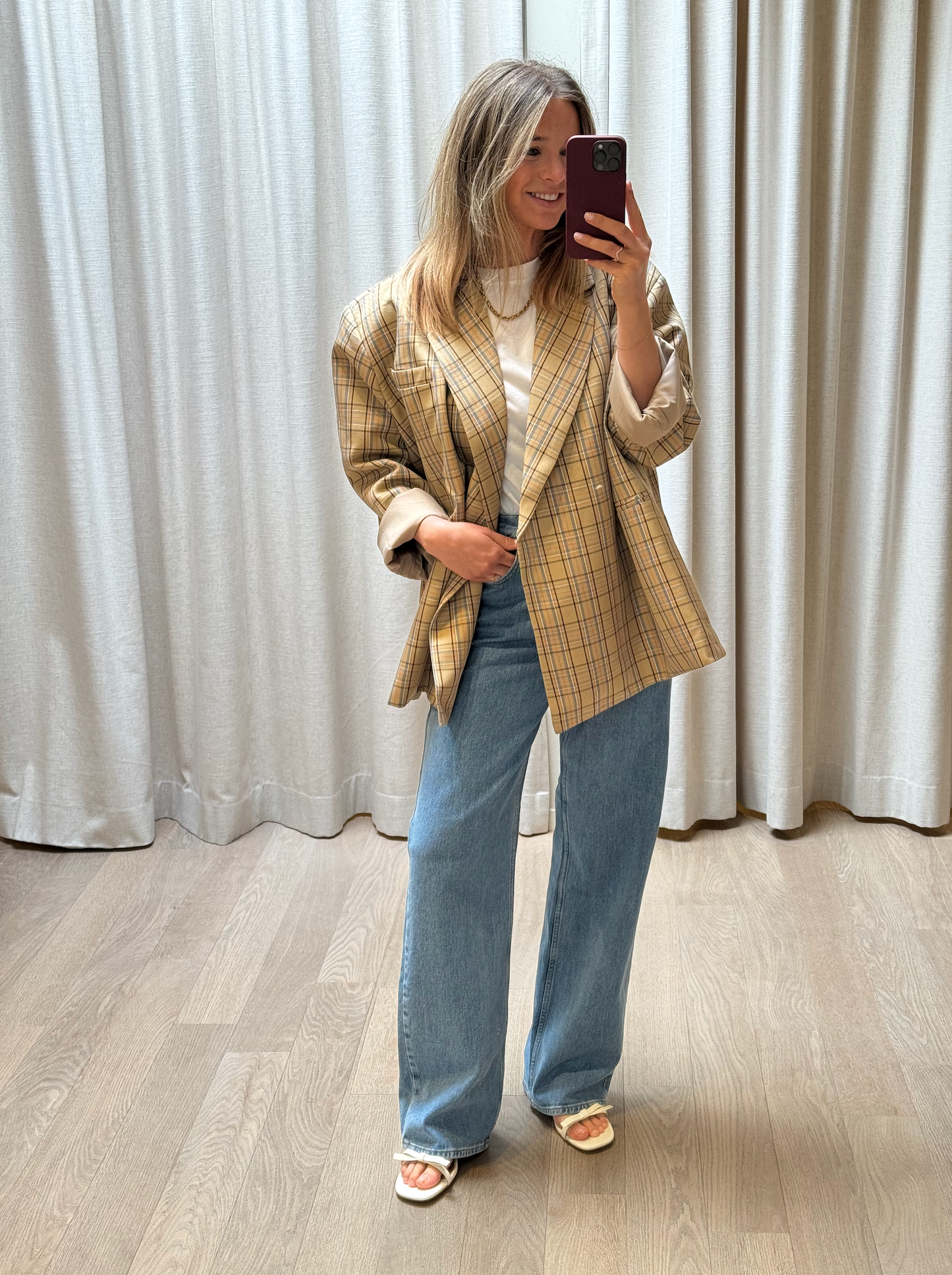 Very Oversized Blazer Big Check