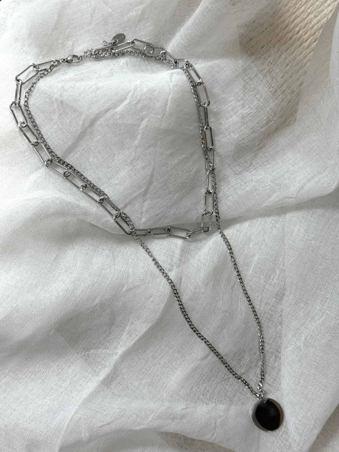 Jean necklace Silver