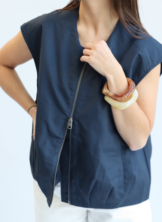 Kylie vest Dark sapphire