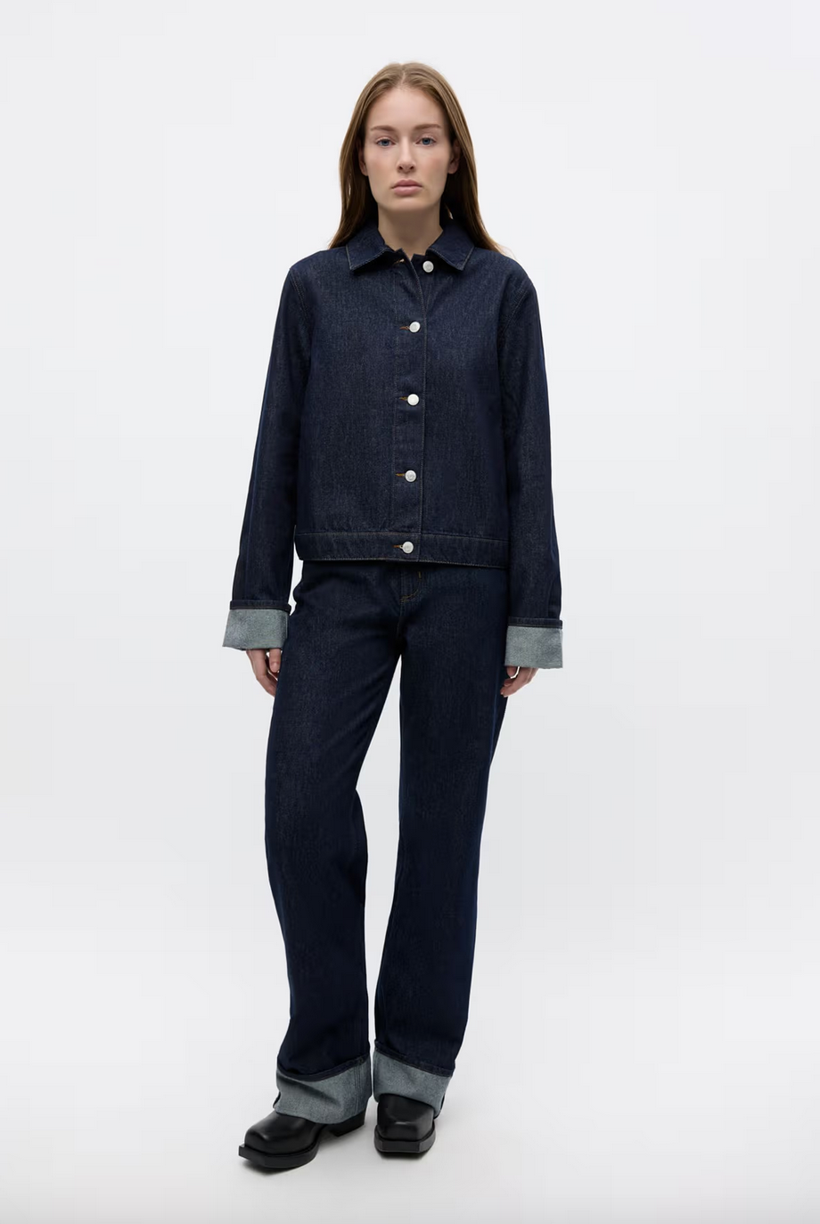 Buffalo jacket Dark blue rinse