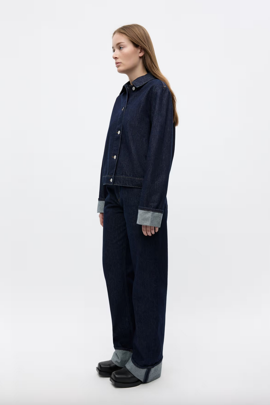 Buffalo jacket Dark blue rinse