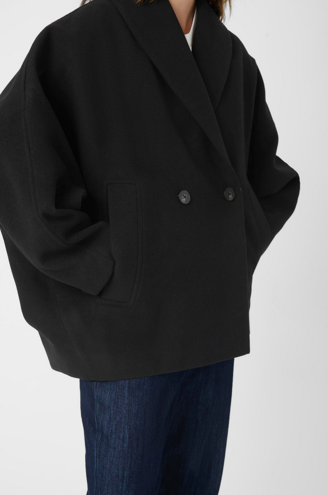Rubie Peacoat Black