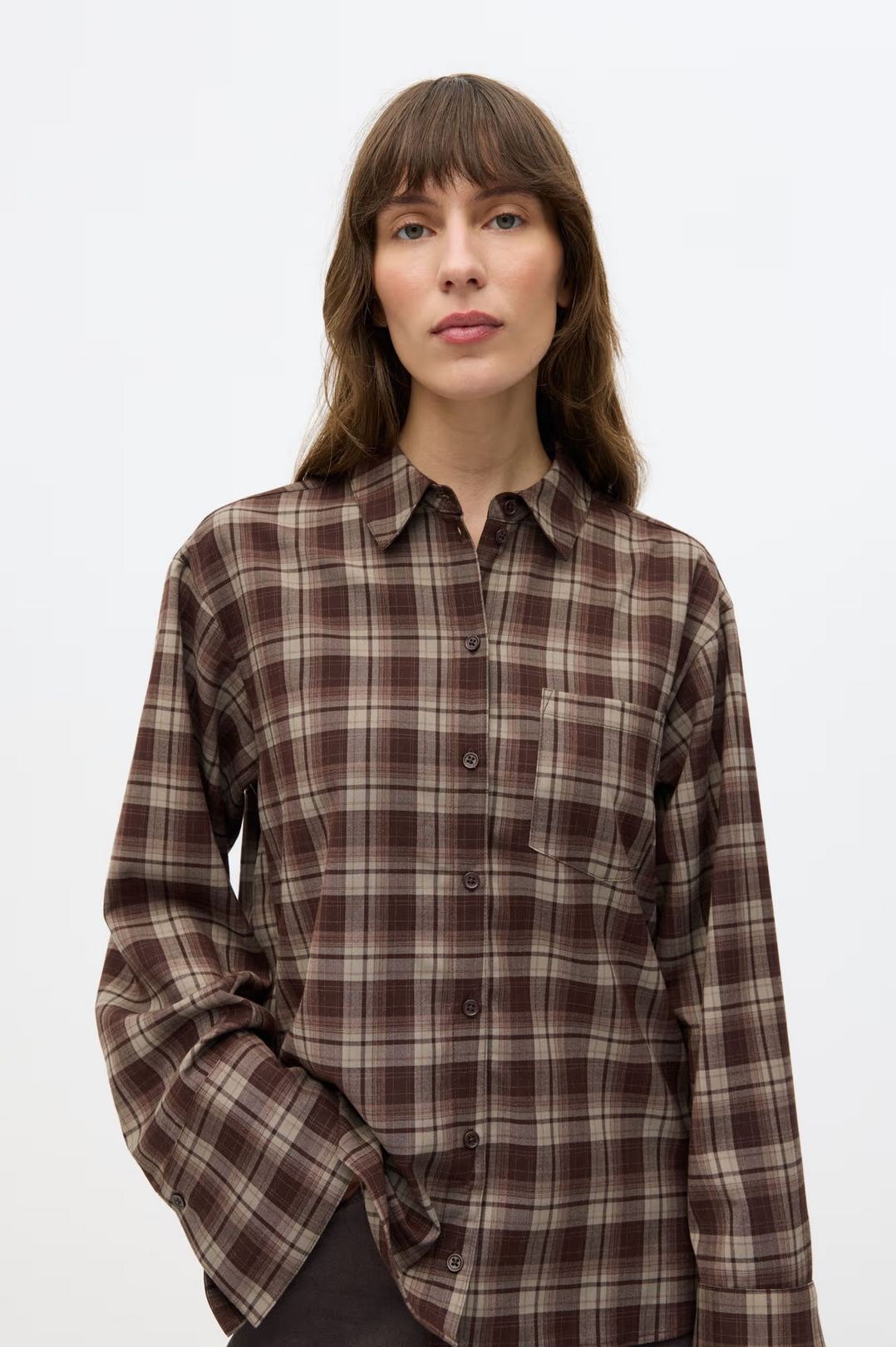 Web Shirt Chocolate check