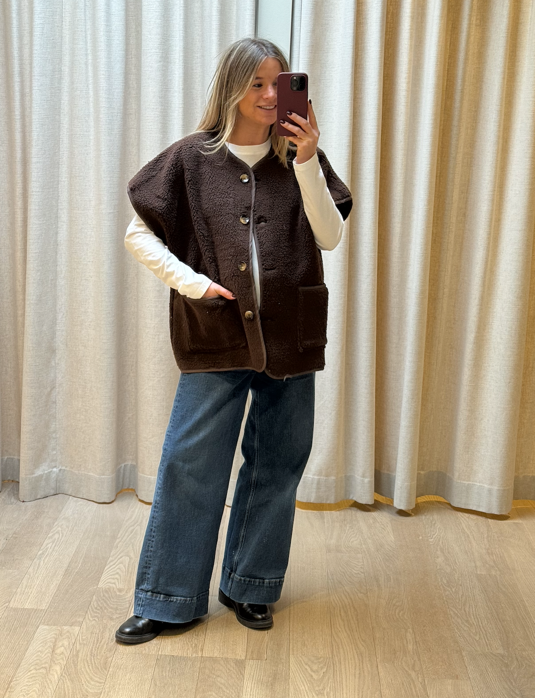 Teddy Vest Chocolate