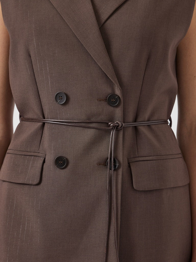Shimma waistcoat Chocolate