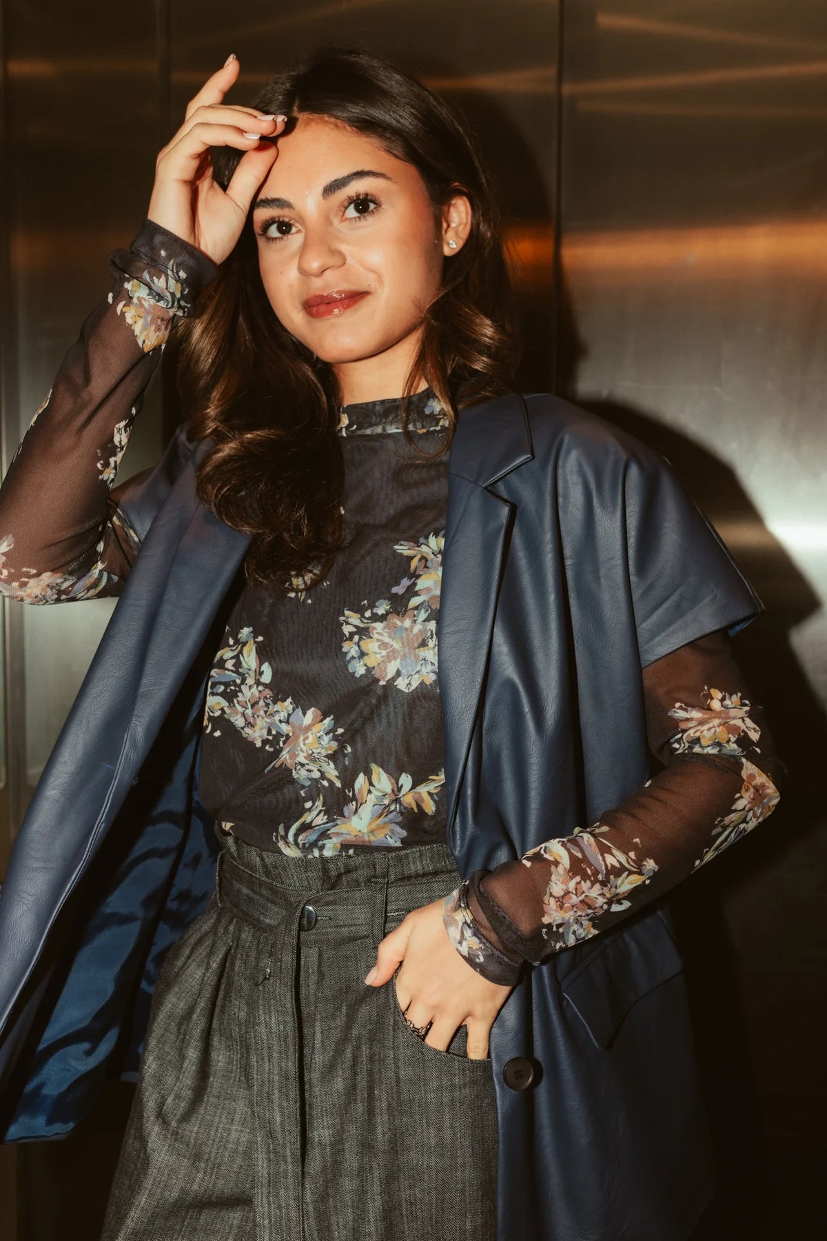 Blazer Alba Blue leather