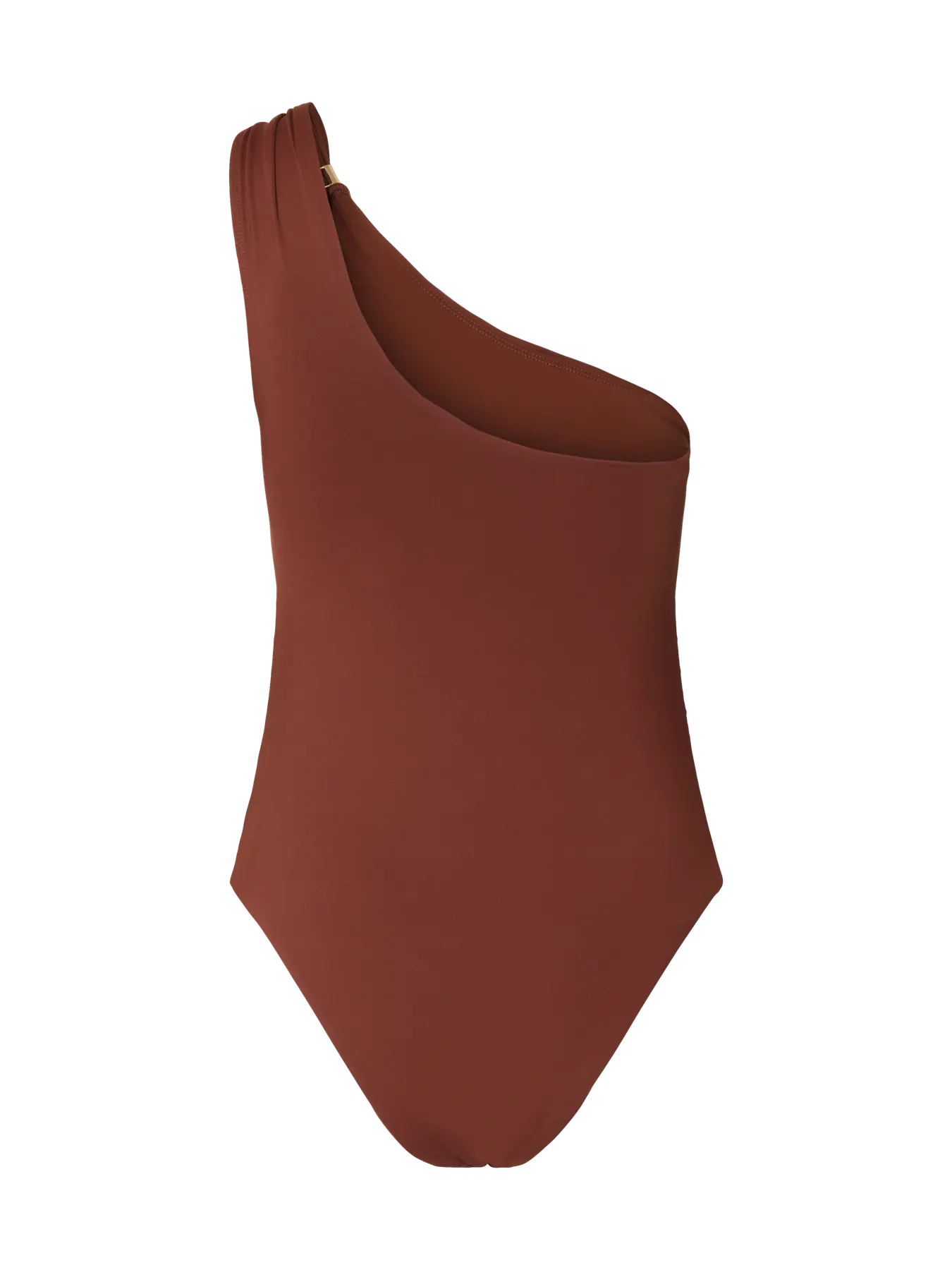 Bari one shoulder swimsuit Cherry mahogny
