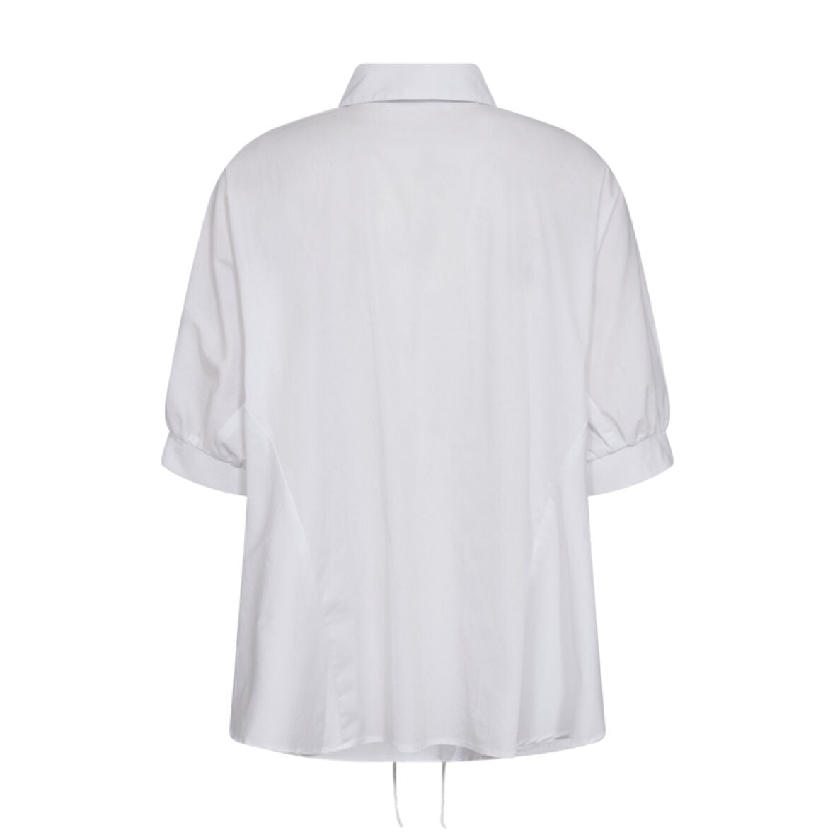 Cotton crisp wing blouse White